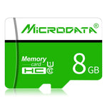 Carte mémoire MICRODATA 8 Go U1 verte et blanche TF (Micro SD), 8 Go