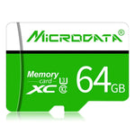 Carte mémoire MICRODATA 64 Go U3 verte et blanche TF (Micro SD), 64 Go