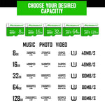 Carte mémoire MICRODATA 64 Go U3 verte et blanche TF (Micro SD), 64 Go