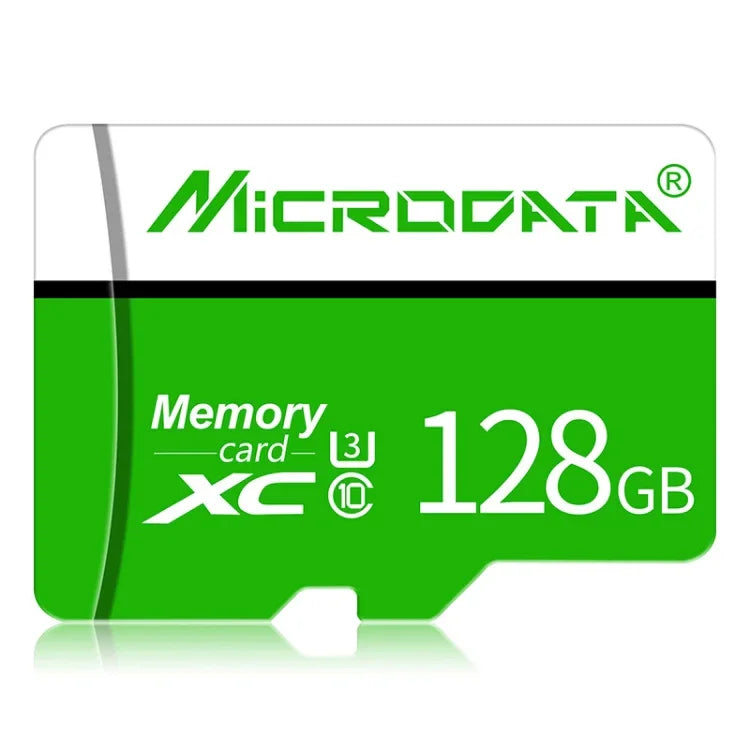 Carte mémoire MICRODATA 128 Go U3 verte et blanche TF (Micro SD), 128 Go