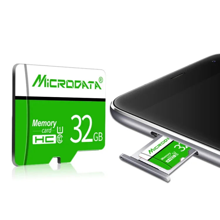 Carte mémoire MICRODATA 128 Go U3 verte et blanche TF (Micro SD), 128 Go