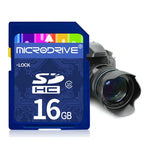 Carte mémoire SD Microdrive 16 Go haute vitesse classe 10 pour tous les appareils numériques dotés d'un emplacement pour carte SD, 16 Go