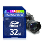 Carte mémoire SD Microdrive 32 Go haute vitesse classe 10 pour tous les appareils numériques dotés d'un emplacement pour carte SD, 32 Go