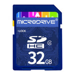 Carte mémoire SD Microdrive 32 Go haute vitesse classe 10 pour tous les appareils numériques dotés d'un emplacement pour carte SD, 32 Go