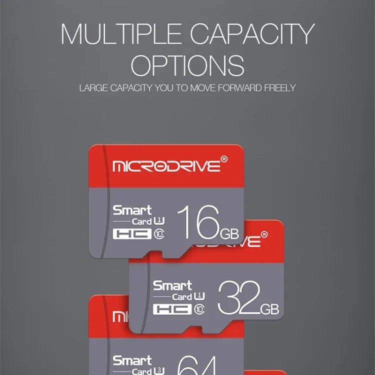 Microdrive 128GB High Speed Class 10 Micro SD(TF) Memory Card, 128GB
