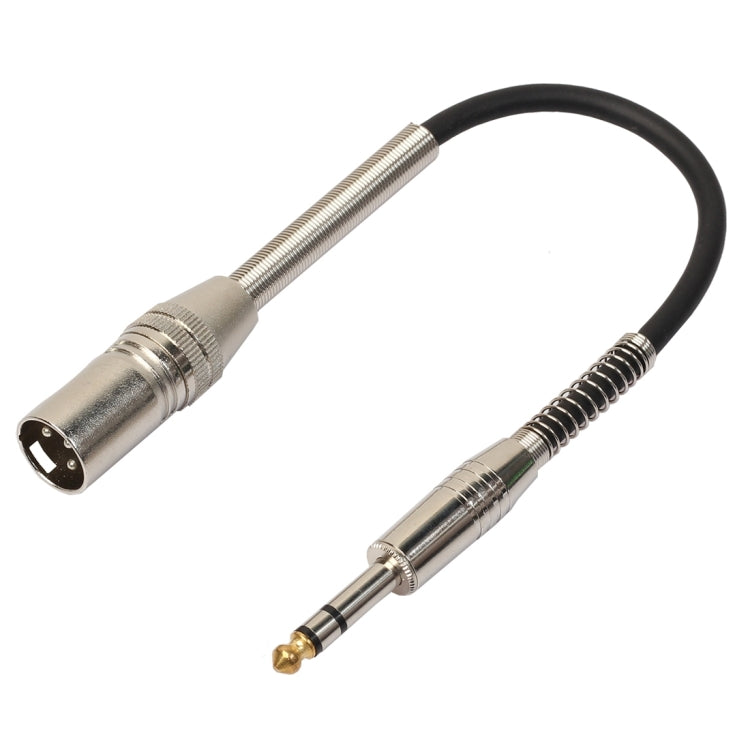Câble audio microphone stéréo XLR 3 broches mâle vers prise femelle 1/4 pouce (6,35 mm) de 30 cm, BK2077KM