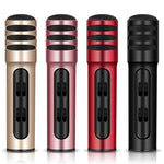 BGN-C7 Condenser Microphone Dual Mobile Phone Karaoke Live Singing Microphone Built-in Sound Card
