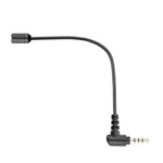 Microphone condensateur omnidirectionnel BOYA BY-UM4 avec prise 3,5 mm pour spectacle en direct, mini micro flexible pour iPhone, Galaxy, Huawei, LG et autres smartphones
