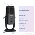 Microphone à condensateur de studio Yanmai SF-900 multifonction à quatre directivités avec support de bureau