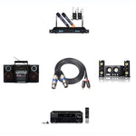 Câble audio 2 RCA mâle vers 2 XLR 3 broches femelles, longueur : 1,5 m, 366156-15 2 RCA mâle vers 2 XLR 3 broches femelles