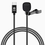 Microphone lavalier à condensateur à réduction de bruit intelligente YICHUANG YC-LM10 USB-C / Type-C, longueur du câble : 1,5 m, YC-LM10