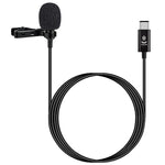 Microphone lavalier à condensateur à réduction de bruit intelligente YICHUANG YC-LM10 USB-C / Type-C, longueur du câble : 1,5 m, YC-LM10