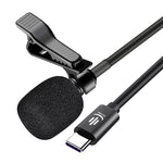 Microphone lavalier à condensateur à réduction de bruit intelligente YICHUANG YC-LM10 USB-C / Type-C, longueur du câble : 1,5 m, YC-LM10