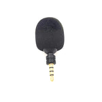 Microphone mini pliable pour téléphone mobile, tablette, ordinateur portable MK-5, fiche plaquée or 3,5 mm à 4 niveaux