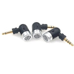 Microphone mini pliable pour téléphone mobile, tablette, ordinateur portable MK-5, fiche plaquée or 3,5 mm à 4 niveaux