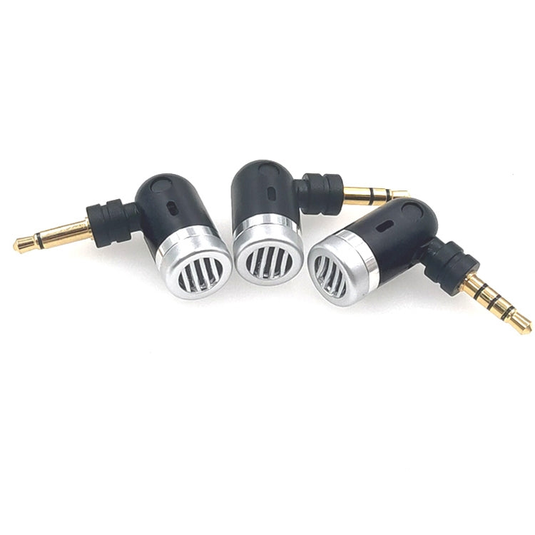 Microphone mini pliable pour téléphone mobile, tablette, ordinateur portable MK-5, fiche plaquée or 3,5 mm à 4 niveaux