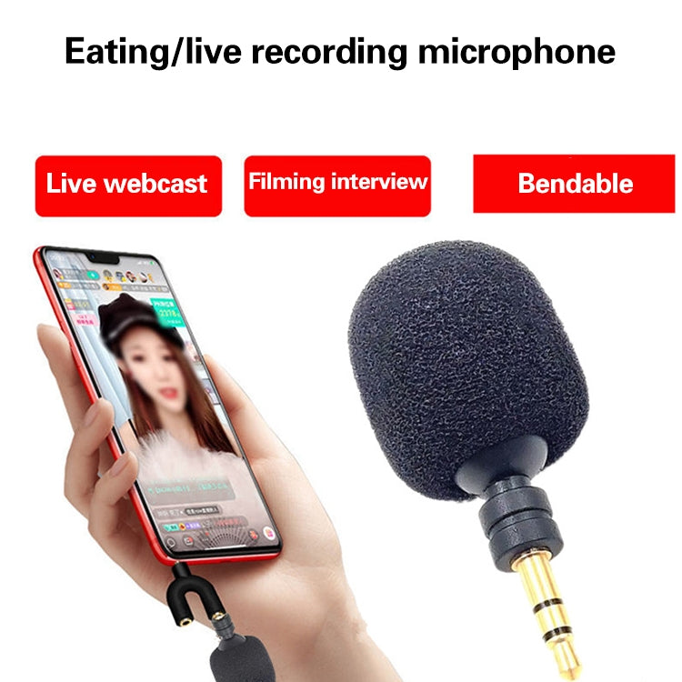 Microphone mini pliable pour téléphone mobile, tablette, ordinateur portable MK-5, fiche plaquée or 3,5 mm à 4 niveaux