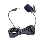 ZJ002MR Mono prise droite 3,5 mm Microphone filaire lavalier pour interprète sans fil, guide touristique, pare-soleil de voiture, longueur : 3 m, Mono 3,5 mm