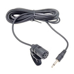 ZJ002MR Mono prise droite 3,5 mm Microphone filaire lavalier pour interprète sans fil, guide touristique, pare-soleil de voiture, longueur : 3 m, Mono 3,5 mm