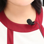 ZJ002MR Mono prise droite 3,5 mm Microphone filaire lavalier pour interprète sans fil, guide touristique, pare-soleil de voiture, longueur : 3 m, Mono 3,5 mm