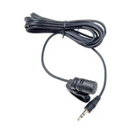 ZJ002MR Stéréo prise droite 3,5 mm Microphone filaire lavalier pour interprète sans fil, guide touristique, pare-soleil de voiture, longueur : 3 m, Stéréo 3,5 mm