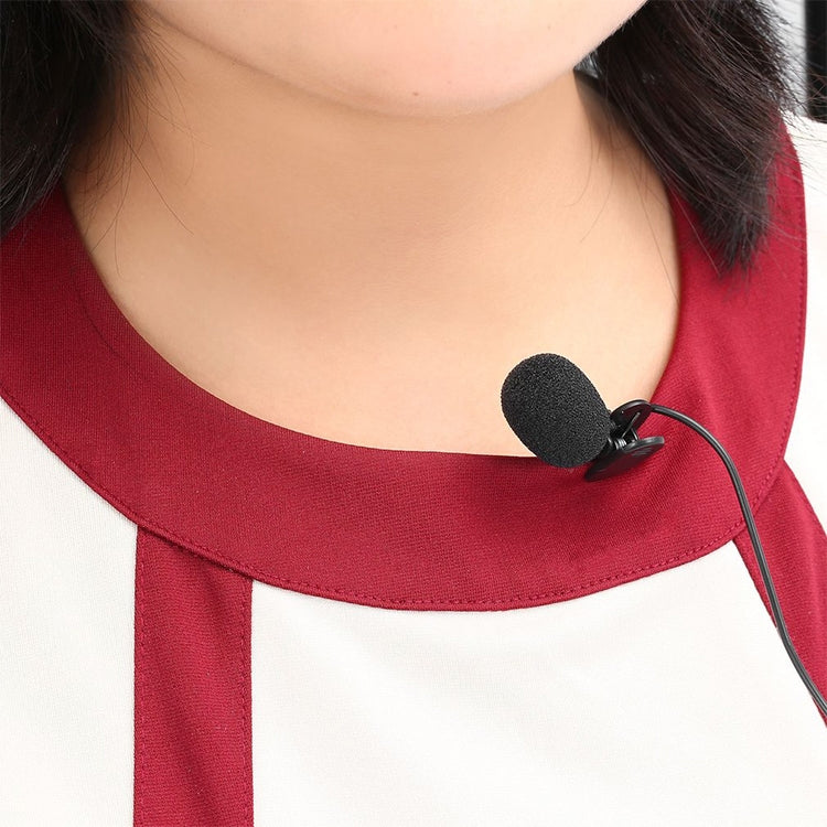 ZJ002MR Stéréo prise droite 3,5 mm Microphone filaire lavalier pour interprète sans fil, guide touristique, pare-soleil de voiture, longueur : 3 m, Stéréo 3,5 mm