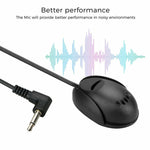 ZJ010MR Mono prise coudée 3,5 mm Microphone Bluetooth externe pour haut-parleur GPS de navigation voiture, longueur : 3 m, 3,5 mm