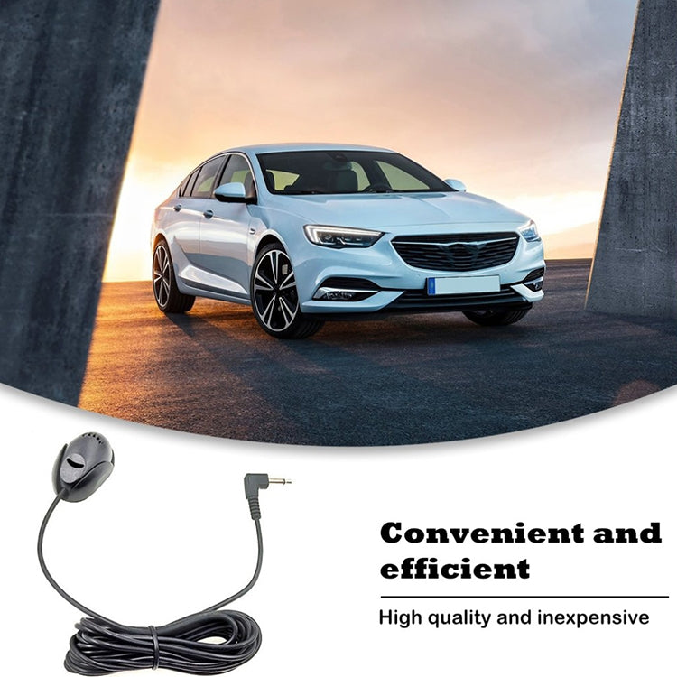 ZJ010MR Mono prise coudée 3,5 mm Microphone Bluetooth externe pour haut-parleur GPS de navigation voiture, longueur : 3 m, 3,5 mm