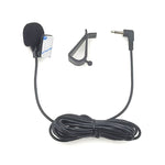 ZJ015MR Mono prise coudée 2,5 mm Microphone externe pour DVD de navigation voiture, longueur : 3 m, Mono 2,5 mm prise coudée