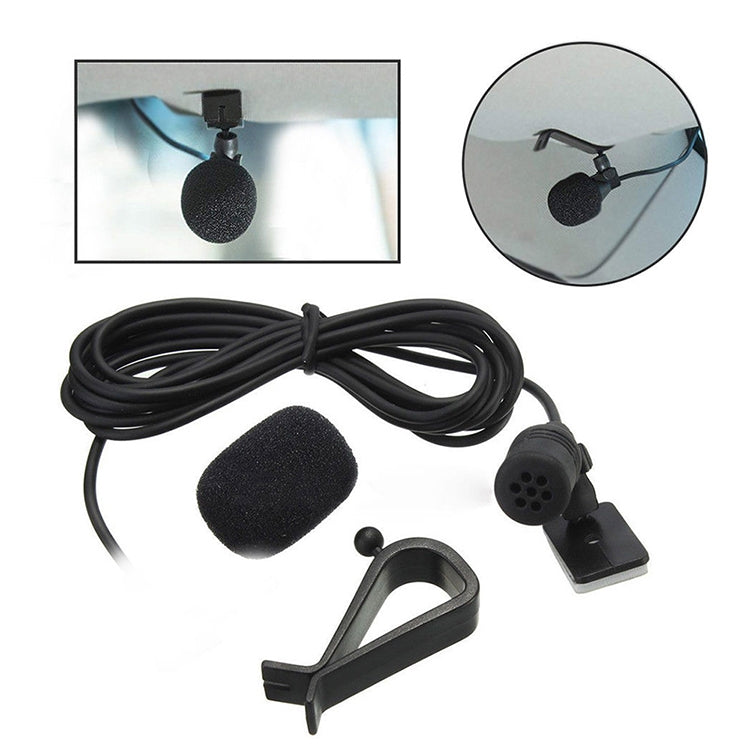 ZJ015MR Mono prise coudée 2,5 mm Microphone externe pour DVD de navigation voiture, longueur : 3 m, Mono 2,5 mm prise coudée