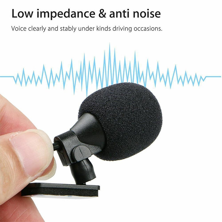ZJ015MR Mono prise coudée 2,5 mm Microphone externe pour DVD de navigation voiture, longueur : 3 m, Mono 2,5 mm prise coudée
