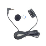 Microphone lavalier stéréo à clipser autocollant ZJ025MR pour GPS voiture / audio DVD Bluetooth externe, longueur de câble : 3 m, prise coudée 3,5 mm à 90 degrés, prise coudée stéréo 3,5 mm