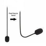 Microphone mono ZJ033MR-03 prise angle 3,5 mm 19 cm pour casque de jeu carte son live, prise angle mono 17 cm