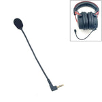 ZJ033MR-03 Casque de jeu avec prise coudée stéréo 3,5 mm de 17 cm, carte son, microphone en direct, prise coudée stéréo de 17 cm
