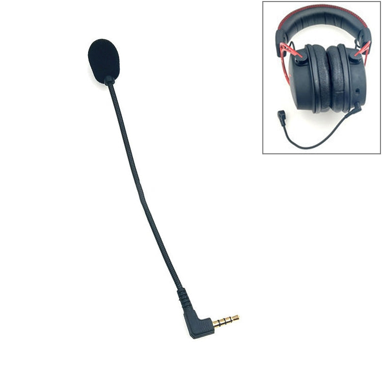 ZJ033MR-03 Casque de jeu avec prise coudée 4 niveaux 3,5 mm de 19 cm, carte son, microphone en direct, prise coudée 4 niveaux de 17 cm