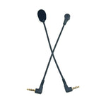 ZJ033MR-03 Casque de jeu avec prise coudée 4 niveaux 3,5 mm de 19 cm, carte son, microphone en direct, prise coudée 4 niveaux de 17 cm