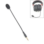 ZJ033MR-03 Casque de jeu avec prise droite mono 3,5 mm de 19 cm, carte son, microphone en direct, prise droite mono de 17 cm