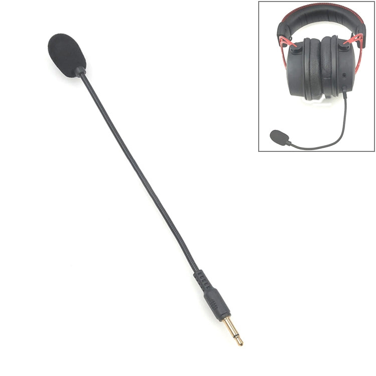 ZJ033MR-03 Casque de jeu avec prise droite mono 3,5 mm de 19 cm, carte son, microphone en direct, prise droite mono de 17 cm