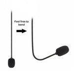 ZJ033MR-03 Casque de jeu avec prise droite mono 3,5 mm de 19 cm, carte son, microphone en direct, prise droite mono de 17 cm