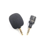 ZJ052MR-01 Microphone mini droit stéréo 3,5 mm pour téléphone mobile, tablette, console de jeu, stéréo