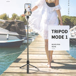 Trépied pliable Bluetooth en alliage d'aluminium L03, bâton de selfie, L03 blanc, L03 noir