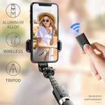 Trépied pliable Bluetooth en alliage d'aluminium L03, bâton de selfie, L03 blanc, L03 noir