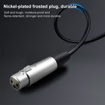 Câble microphone XLR 3 broches femelle vers jack 1/4 pouce (6,35 mm) mono blindé de 10 m, longueur : 10 m