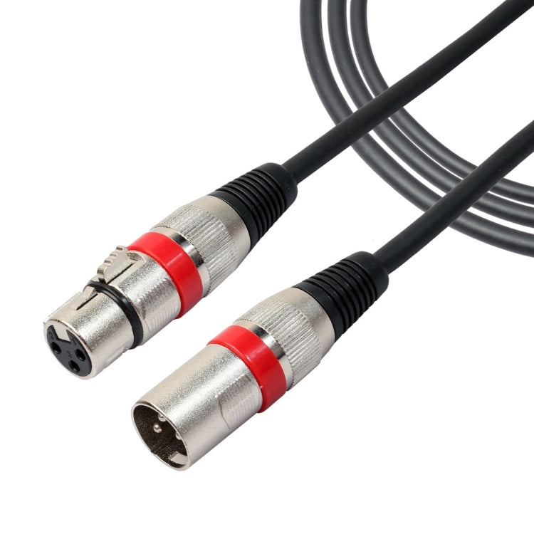 Câble micro audio blindé XLR mâle 3 broches vers XLR femelle, longueur : 5 m (Rouge)