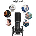 Kit microphone d'enregistrement USB Yanmai Q10B, Q10B