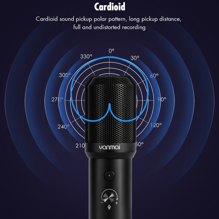 Kit microphone d'enregistrement USB Yanmai Q10B, Q10B