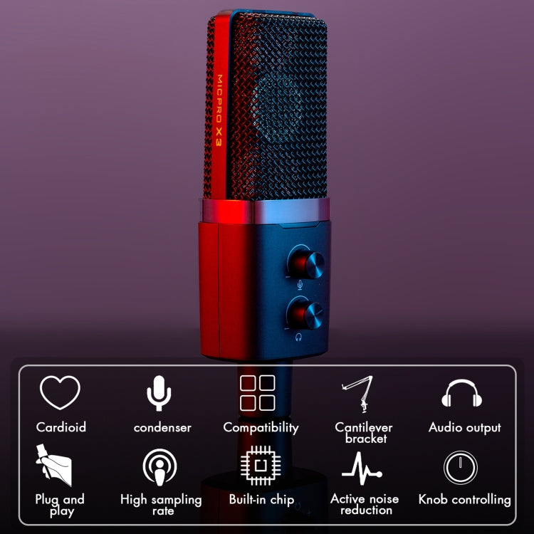 Kit microphone d'enregistrement USB Yanmai X3, X3