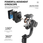 Stabilisateur Gimbal Q08 avec télécommande Bluetooth, trépied et perche à selfie, Q08 (noir), Q08 (blanc)