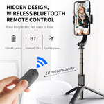 Stabilisateur Gimbal Q08 avec télécommande Bluetooth, trépied et perche à selfie, Q08 (noir), Q08 (blanc)