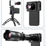 APEXEL F001 Support stabilisateur multifonctionnel portable pour objectif et téléphone